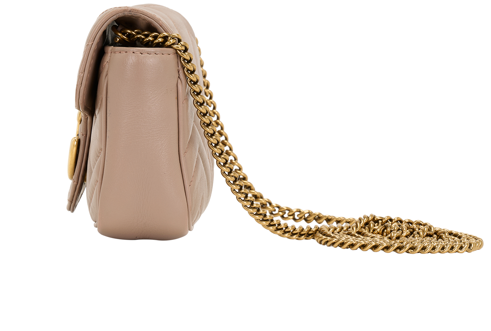 Mini Marmont, &pound;450, Handbags, Purple, Leather, Bottom view
